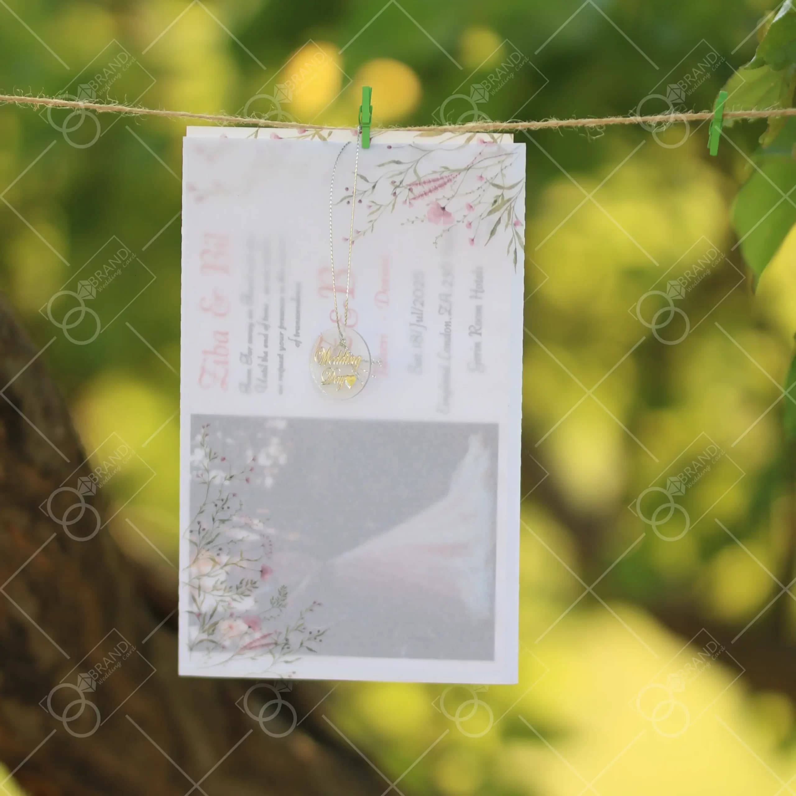 کارت عروسی کالکی عکس دار مدل Dorant — تصویر ۳