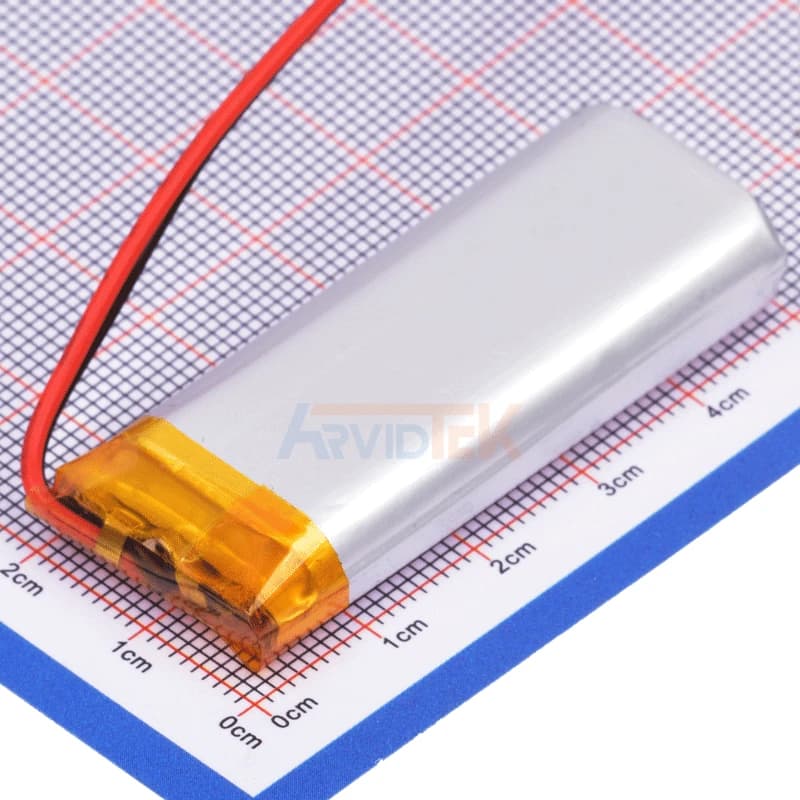 باتری 1000mAH – 3.7V سایز 802050PL — تصویر ۲