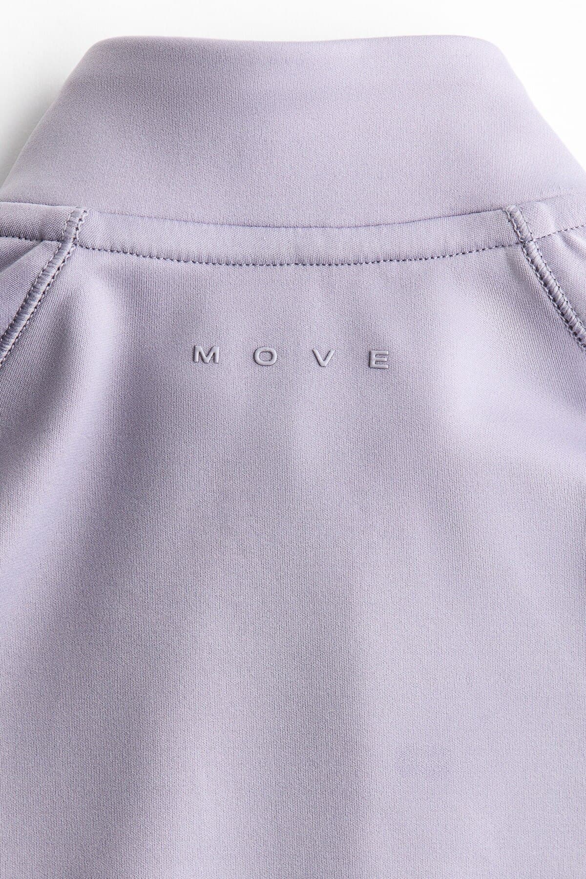 سویشرت اچ اند ام دخترانه پلی استر بنفش راسته Fitted/فیت بیسیک ورزش | H&M 1306582 CN — تصویر ۸