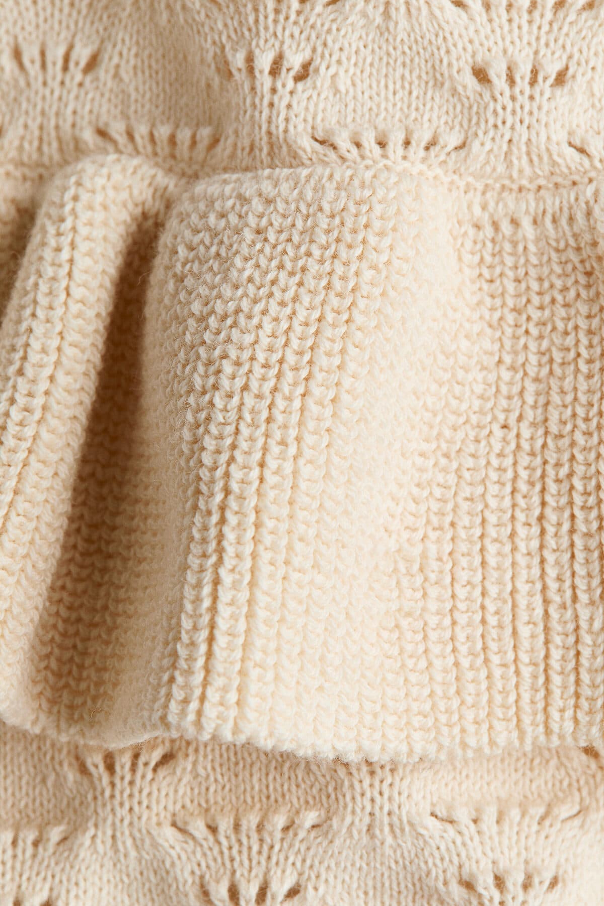 سرهمی اچ اند ام دخترانه سفید طرح دار Regular/رگولار | H&M 1341802 CN — تصویر ۲