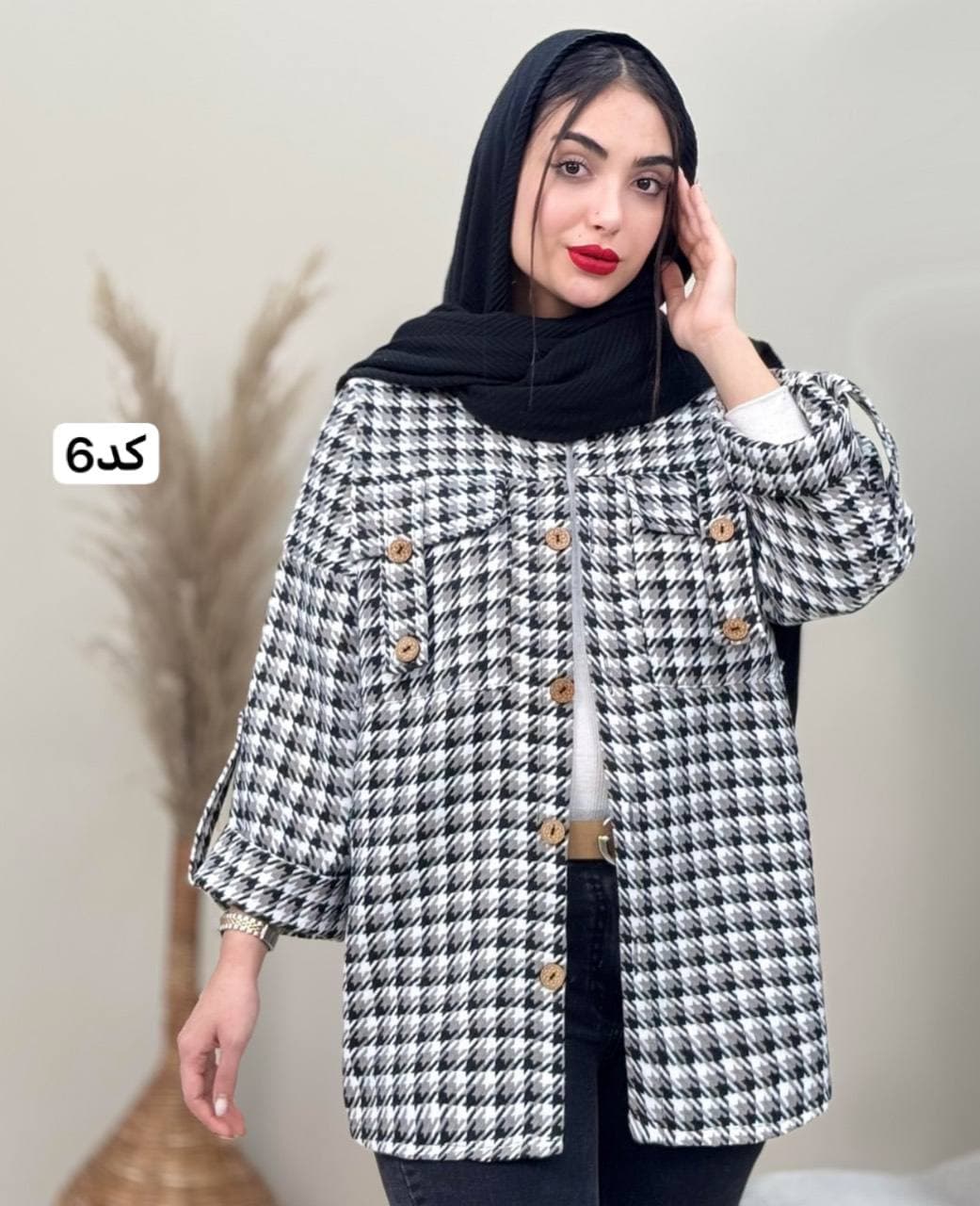 مانتو جیب صلیب پاییزه زنانه — تصویر ۷