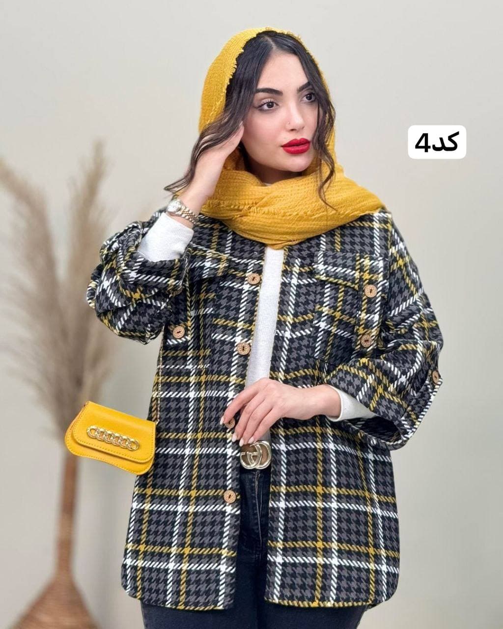 مانتو جیب صلیب پاییزه زنانه — تصویر ۵
