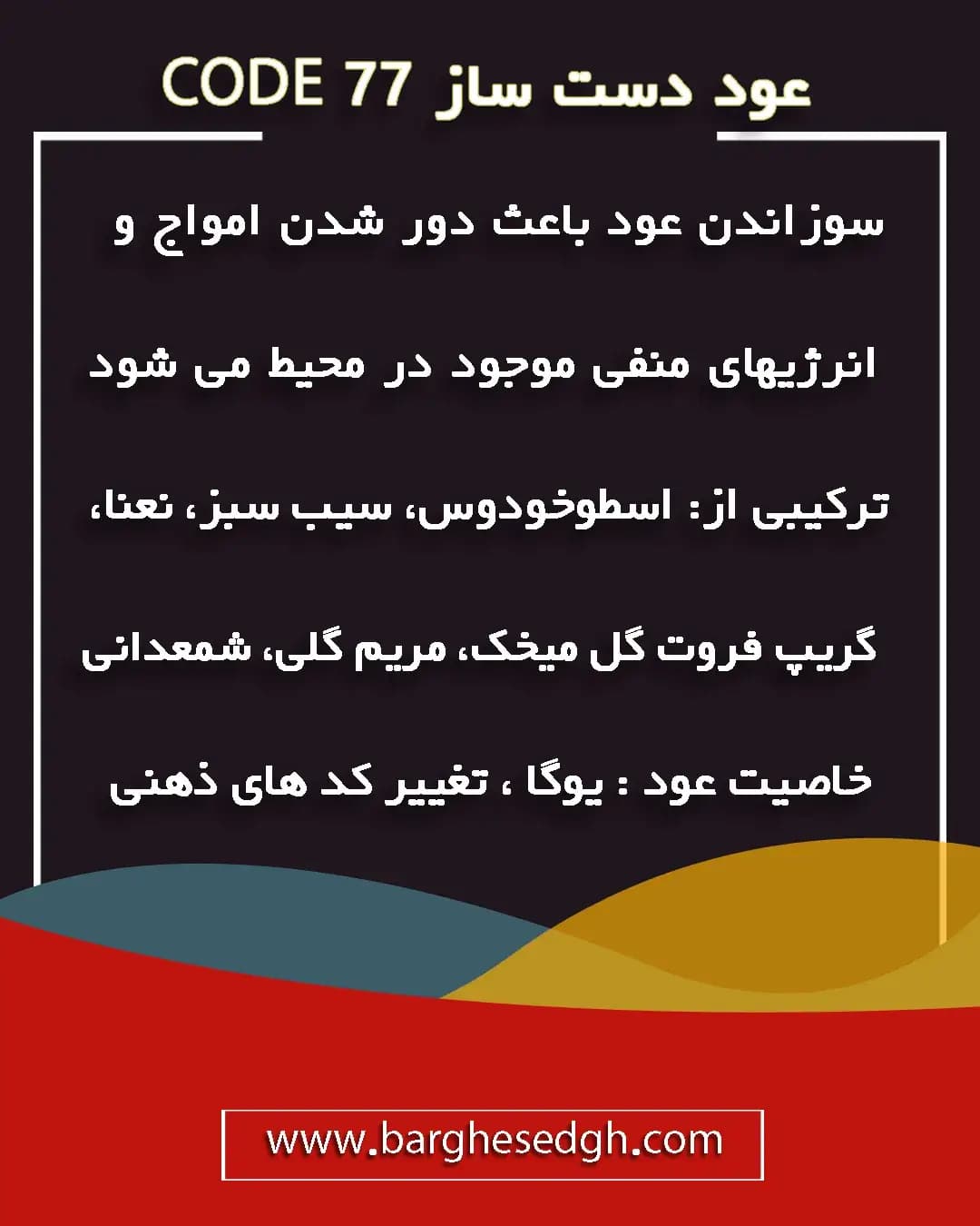 عود CODE 77 آمریا AMREEYA — تصویر ۳