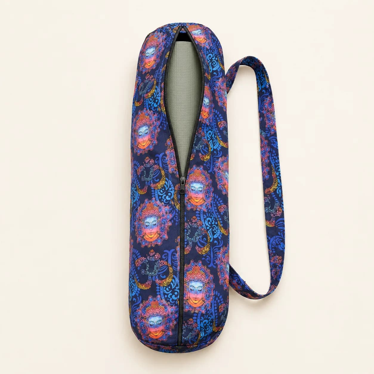 کیف مت یوگا مخمل طرح مقدس اوم، بودا و ترنج کد 1252 — تصویر ۳