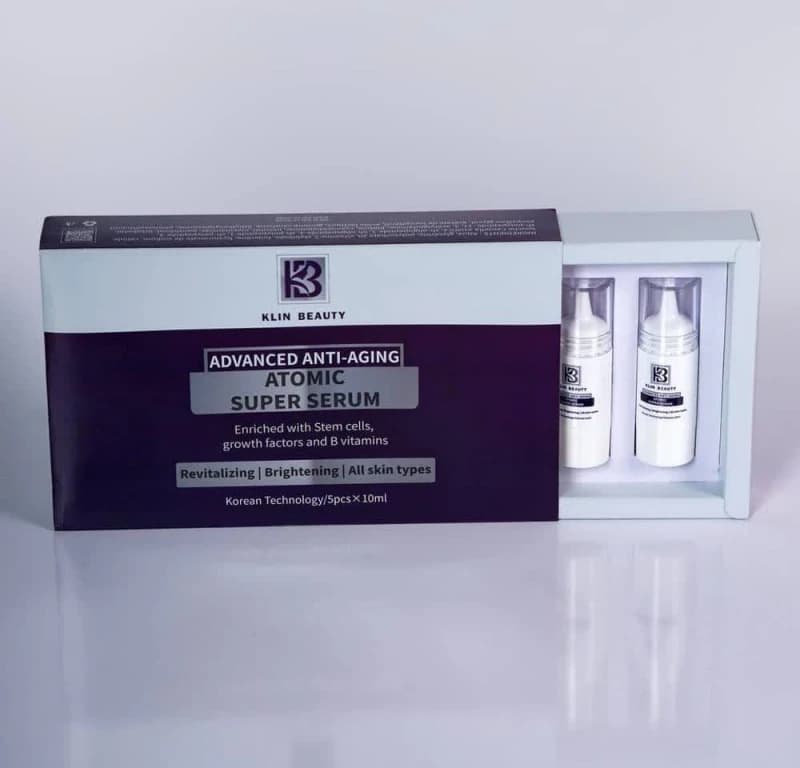 ویال سوپر سرم اتمی کلین بیوتی (جوانساز و ترمیم کننده) 10میل — تصویر ۳