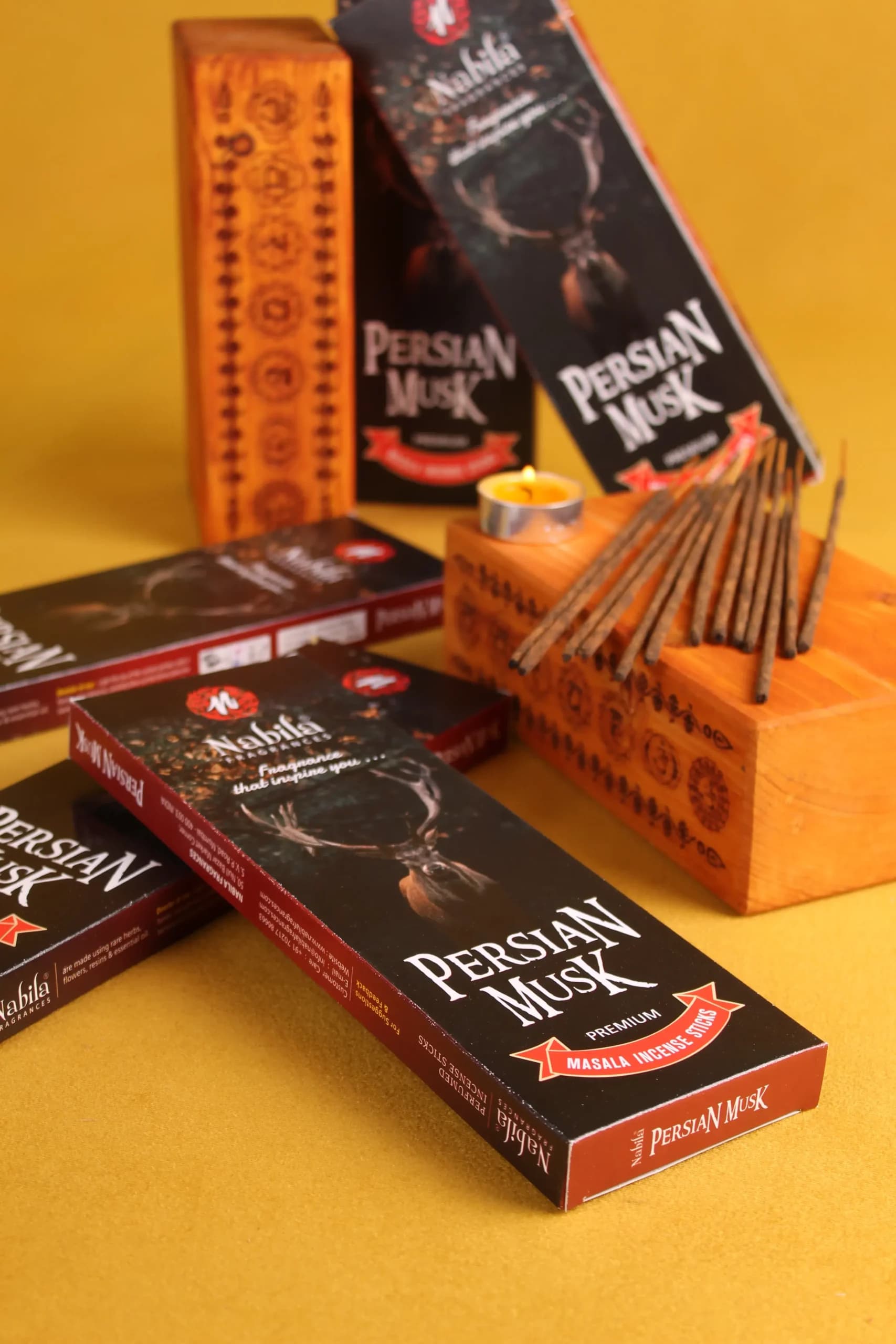 عود دست ساز هندی Persian Musk نابیلا | مشک ایرانی — تصویر ۴