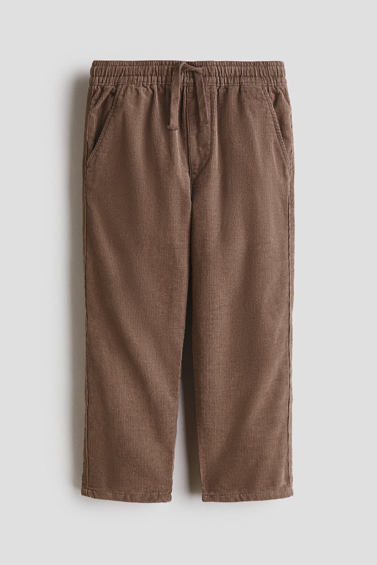 شلوار اچ اند ام پسرانه قهوه ای بافتنی فاق نرمال Fitted/فیت | H&M 1303744 BD — تصویر ۳