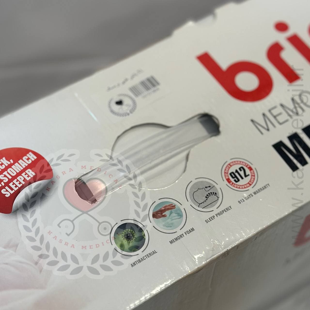 بالش طبی مموری فوم XL بریسک Brisk MP30 — تصویر ۴