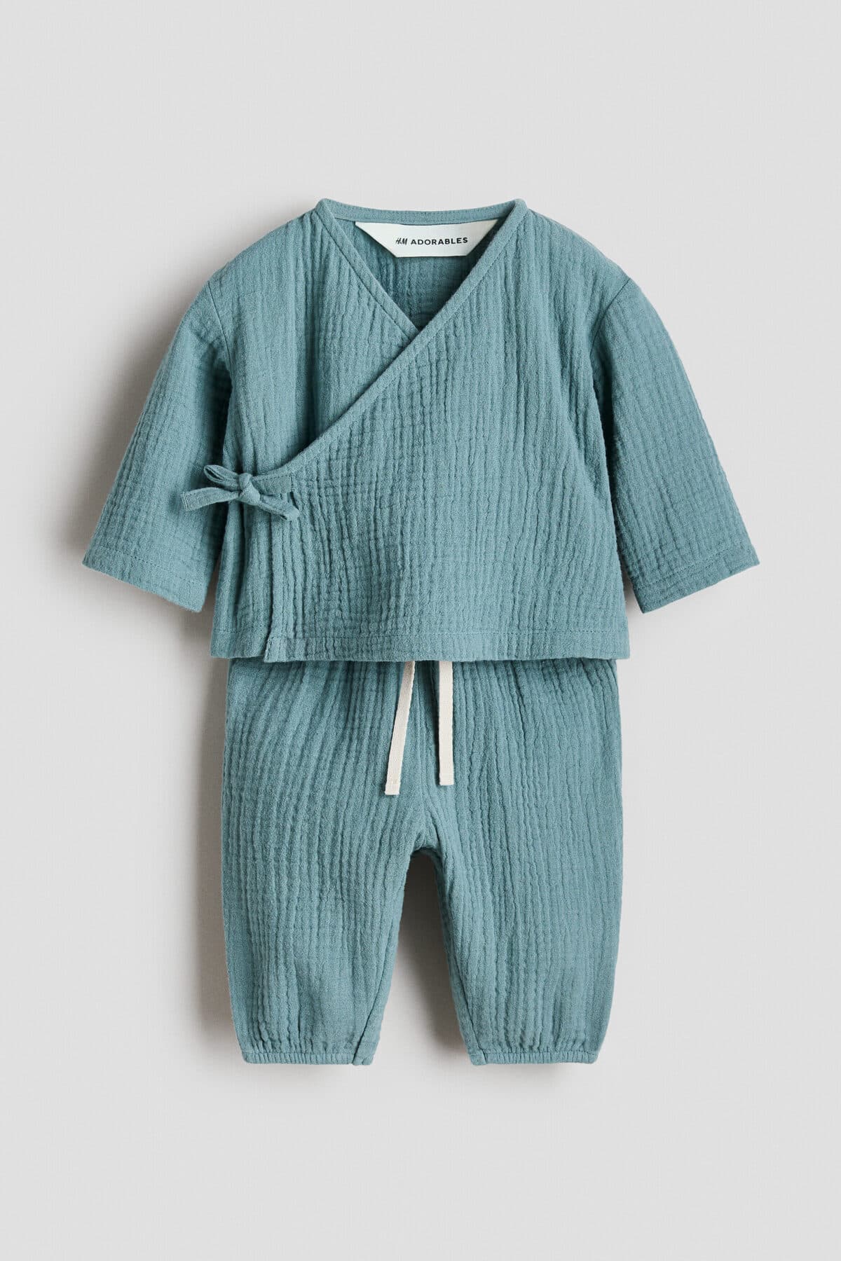 ست نوزادی اچ اند ام دخترانه فیروزه | H&M 1354415 IN