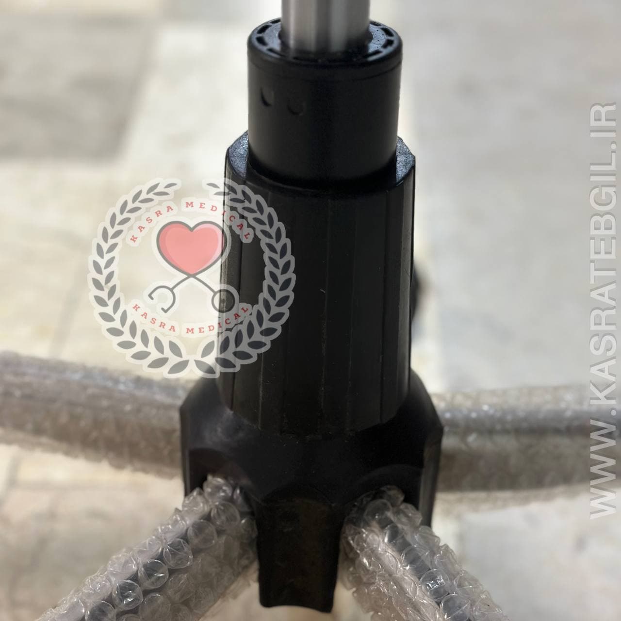 صندلی تابوره جک دار رویه چرمی — تصویر ۶