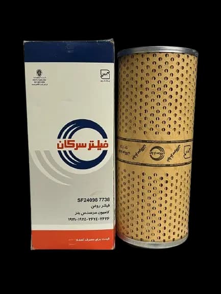 فیلتر روغن کامیون مرسدس بنز مایلر کاغذی سرکان کد 7738