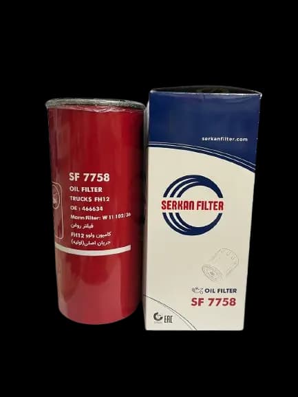 فیلتر روغن کامیون ولوو FH12 , FH16 اولیه سرکان کد 7758