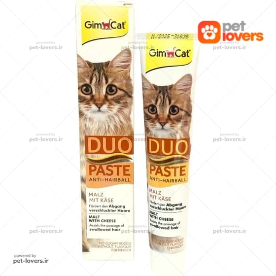 خمیر مالت گربه مدل آنتی هربال طعم پنیر جیم کت Gim Cat وزن 50 گرم