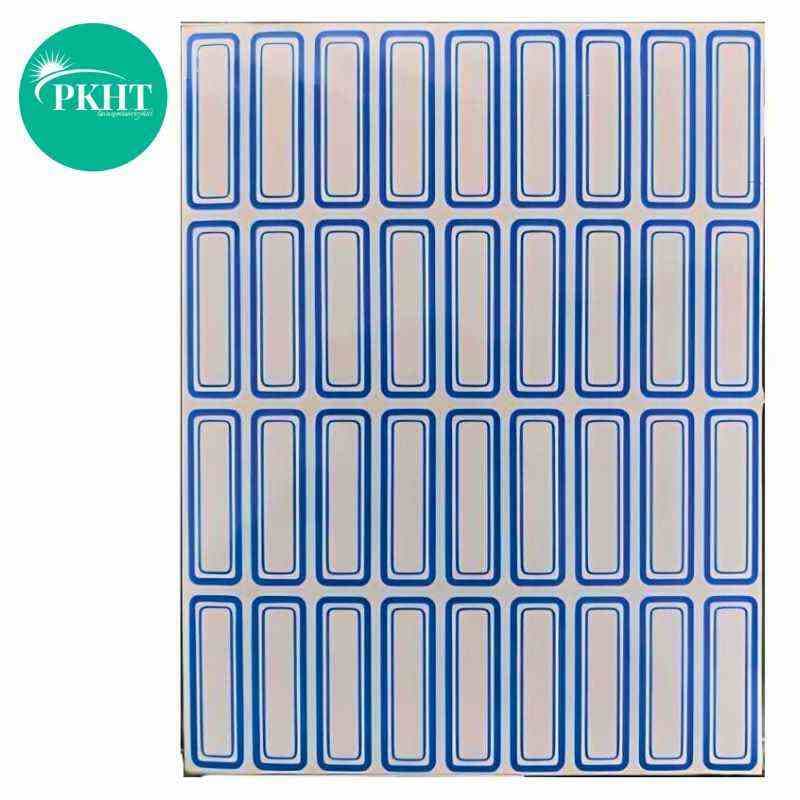 برچسب دور آبی 100 برگی سایز 1.2 × 3.4 سانتیمتر ایرانی