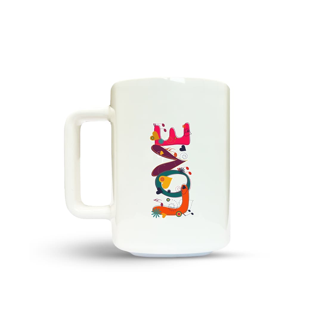 ماگ طرح لاو رنگی کد 3087