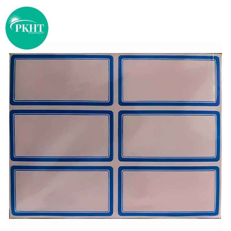 برچسب دور آبی 100 برگی سایز 3.5 × 6.8 سانتیمتر ایرانی عمده — تصویر ۲