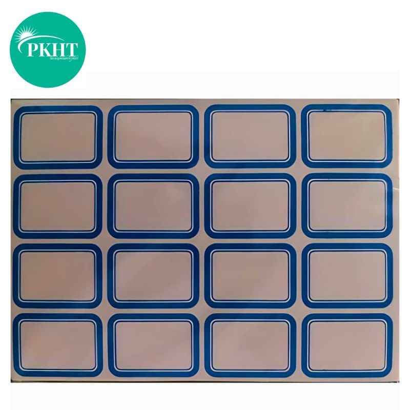 برچسب دور آبی 100 برگی سایز 2.5 × 3.6 سانتیمتر ایرانی