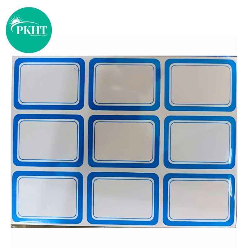 برچسب دور آبی 100 برگی سایز 3.6 × 4.5 سانتیمتر ایرانی