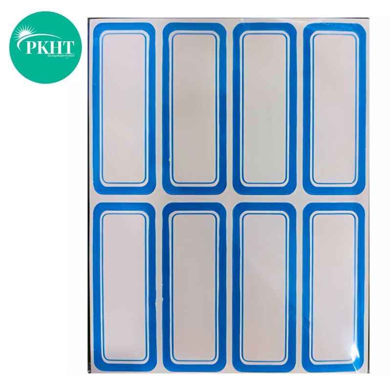 برچسب دور آبی 100 برگی سایز 2.7 × 6.8 سانتیمتر ایرانی — تصویر ۲