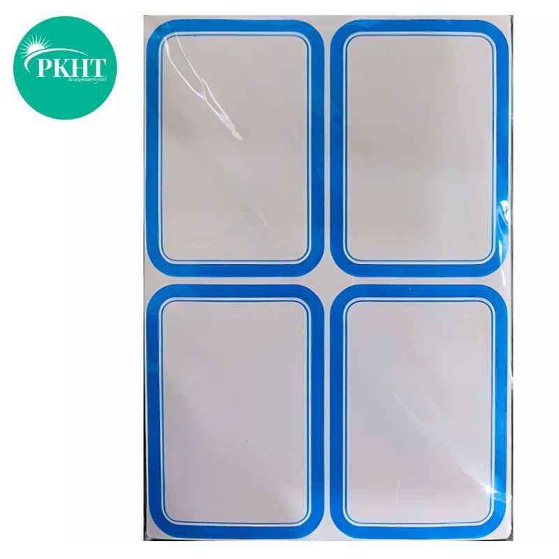 برچسب دور آبی 100 برگی سایز 5.4 × 7.5 سانتیمتر ایرانی