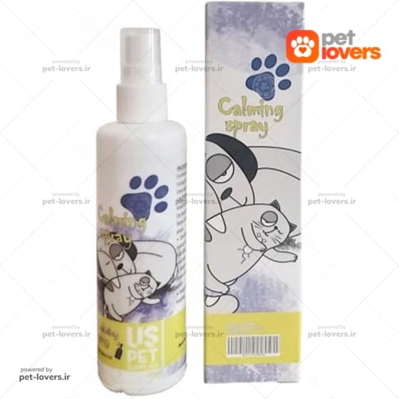 اسپری آرامبخش سگ و گربه یو اس پت US pet حجم 120 میلی لیتر