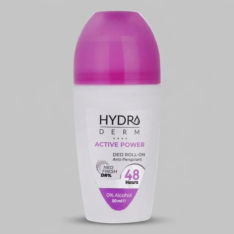 مام رول ضد تعریق بانوان هیدرودرم مدل Active Power مناسب افراد با تعریق زیاد حجم 50 میلی لیتر