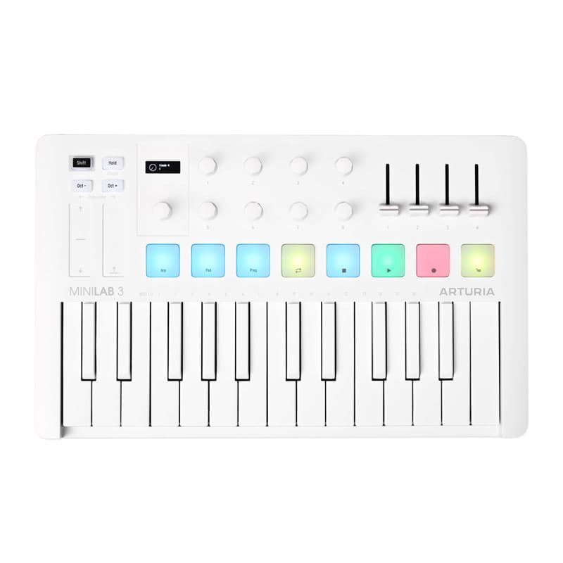 میدی کنترلر Arturia MiniLab 3 Alpine White