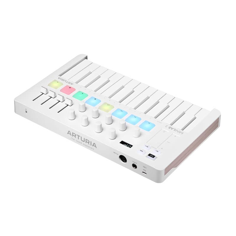 میدی کنترلر Arturia MiniLab 3 Alpine White — تصویر ۲