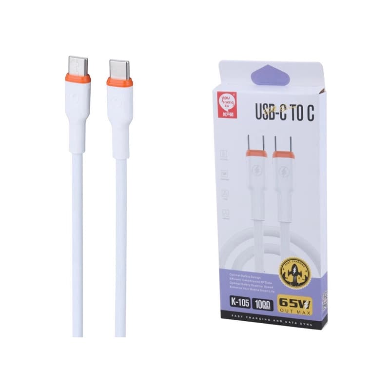 کابل شارژ دوسر تایپ سی YOUSHENGKU K-105 C-C