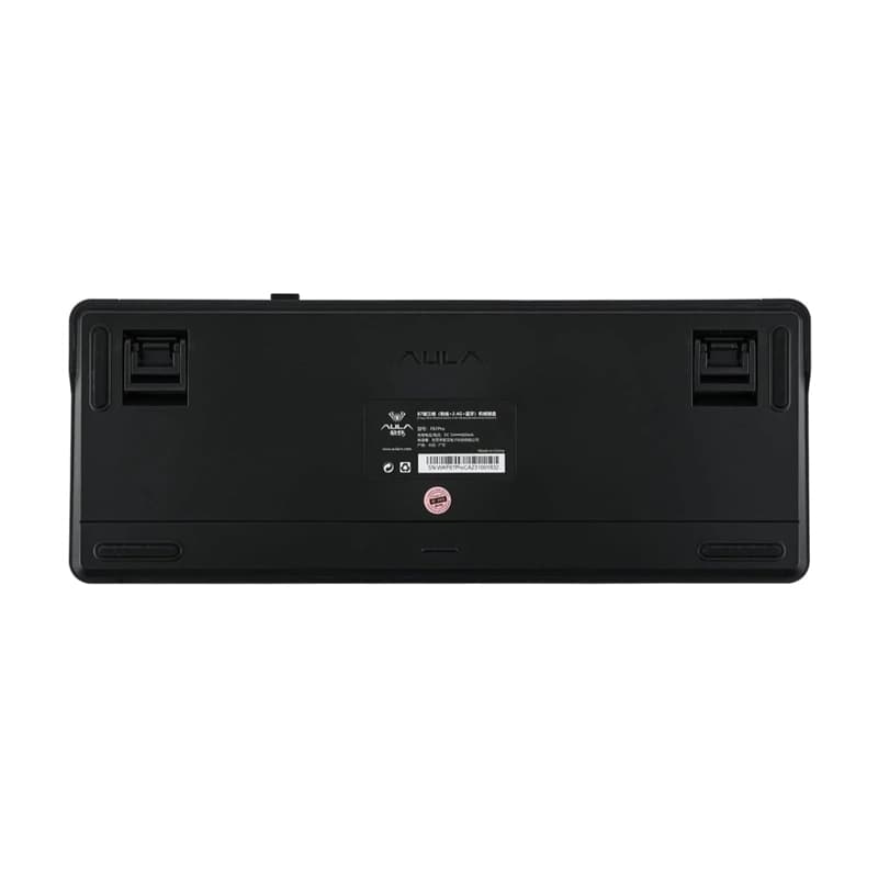 کیبورد بی سیم گیمینگ AULA F87 PRO BLUE+BLACK+CYAN GRAY WOOD SWITCH V4 — تصویر ۵