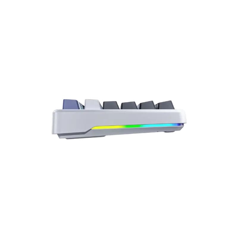 کیبورد سیم دار گیمینگ AULA F87 WHITE+GRAY+BLUE GRAY WOOD SWITCH V3 — تصویر ۴