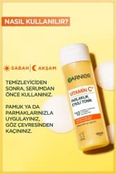 تونر روشن کننده و احیا کننده ویتامین C گارنیر حاوی گلیسیرین، نیاسینامید و سالیسیلیک اسید، 120 میلی لیتر — تصویر ۲