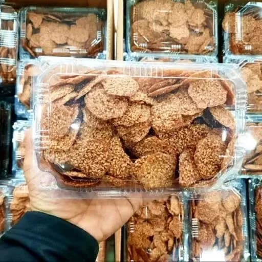 چیپس کنجدی طبیعی 250 گرم