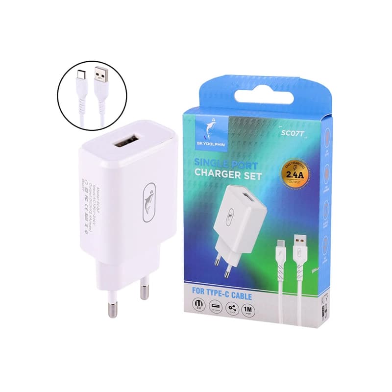 شارژر SKY DOLPHIN SC07 2.4A 12W