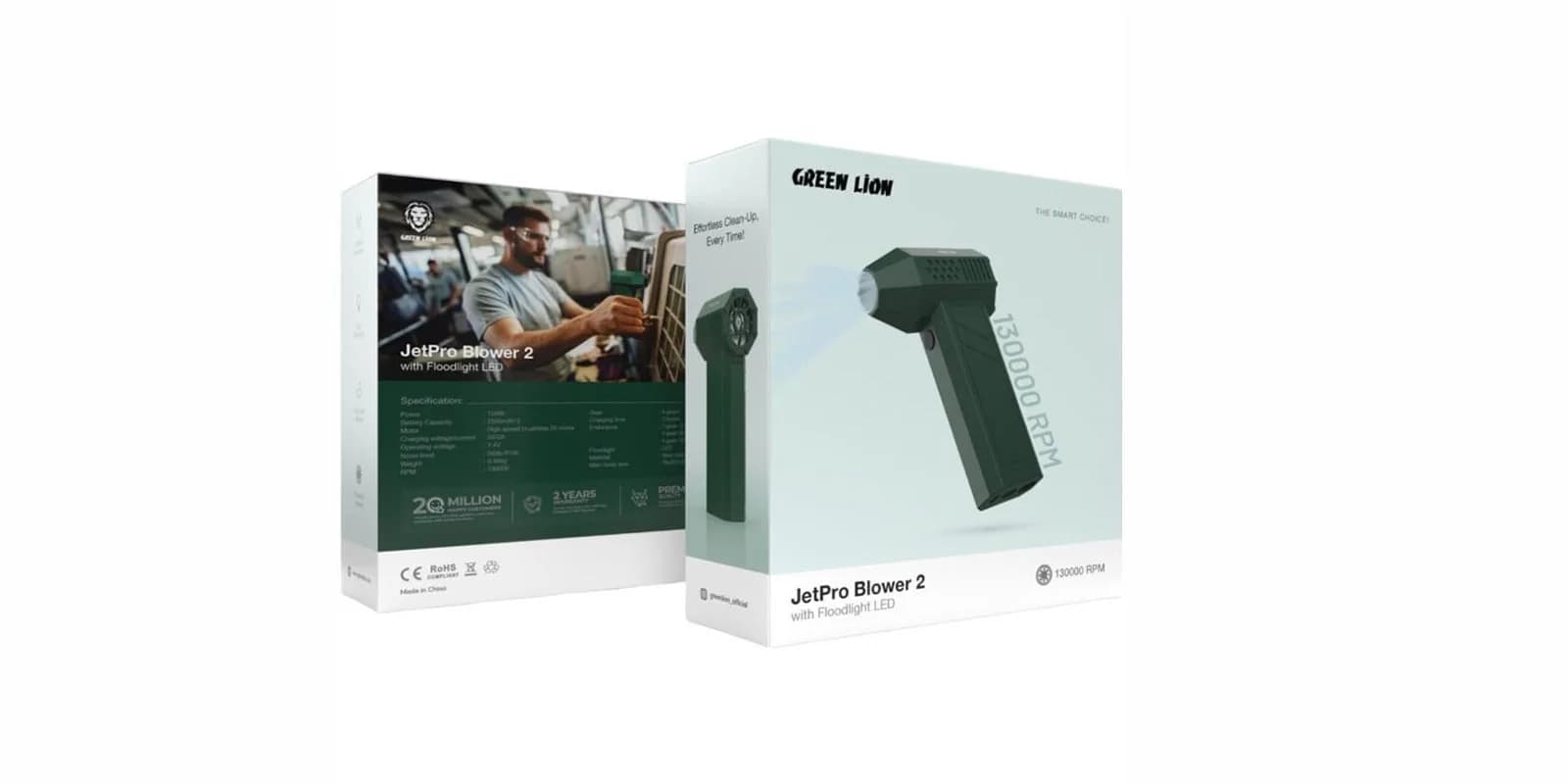 جت فن Green Lion مدل JetPro Blower 2 با چراغ LED