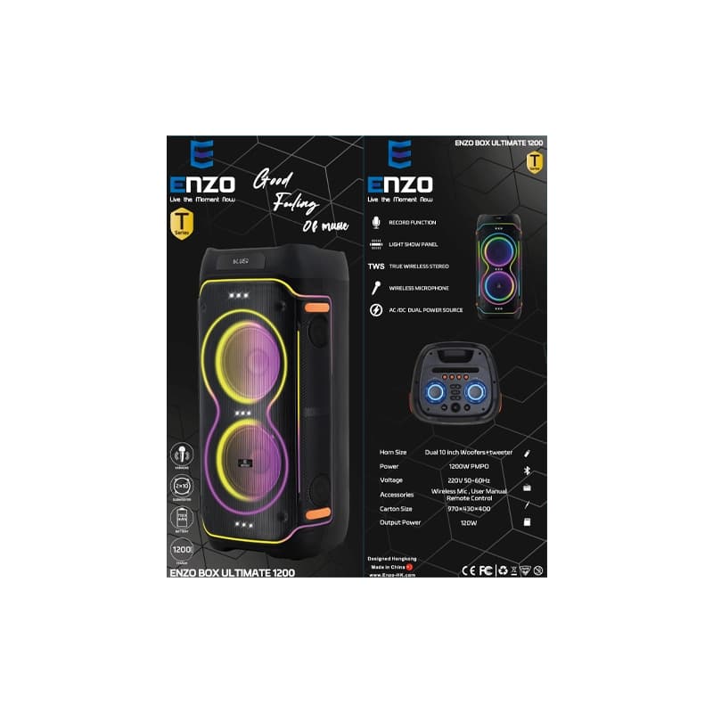 اسپیکر ENZO BOX ULTIMATE 1200 — تصویر ۴