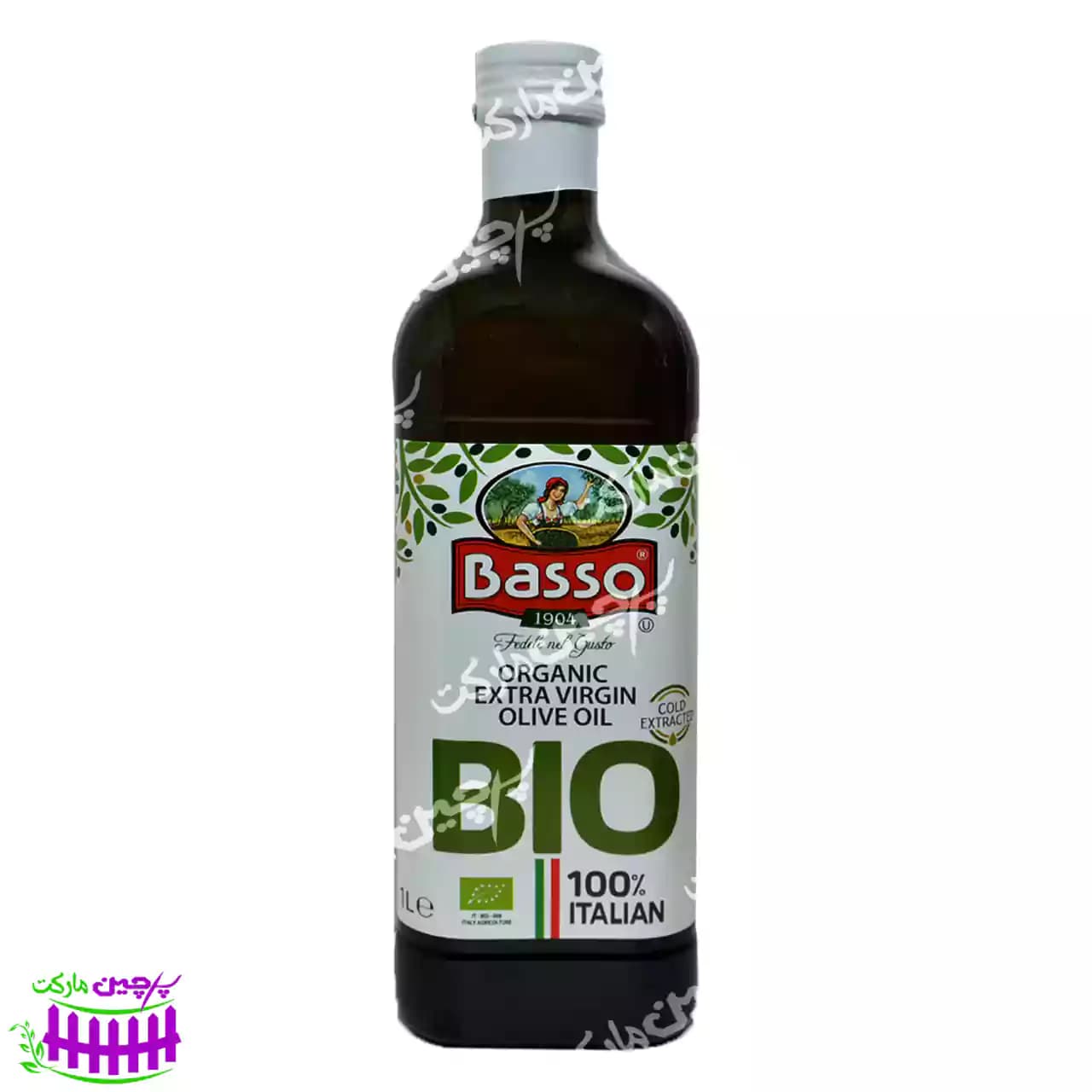 روغن زیتون ارگانیک باسو اصل ایتالیا بابو 1 لیتر ( basso )