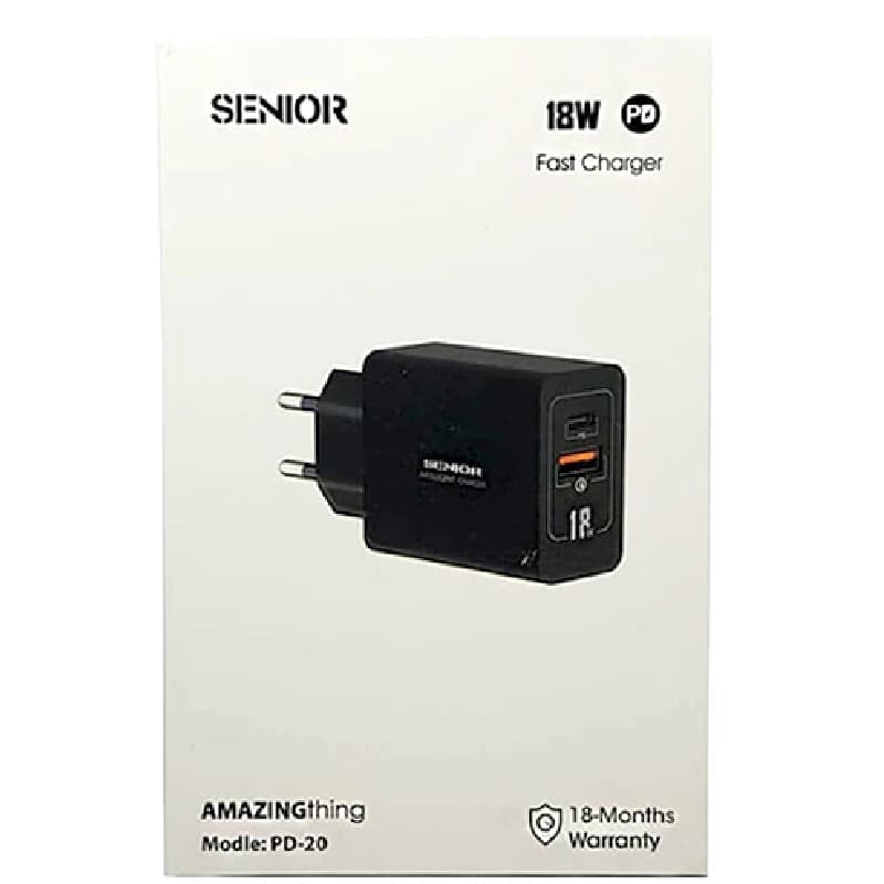 شارژر 18 وات کی اف سنیور مدل KF Senior PD-20 — تصویر ۲