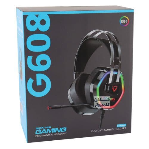 هدست سیم دار گیمینگ G608 USB — تصویر ۶