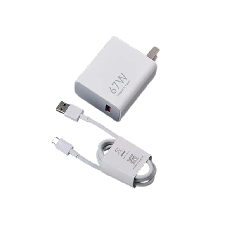 شارژر با کابل تایپ سی XIAOMI 67W 2PIN US