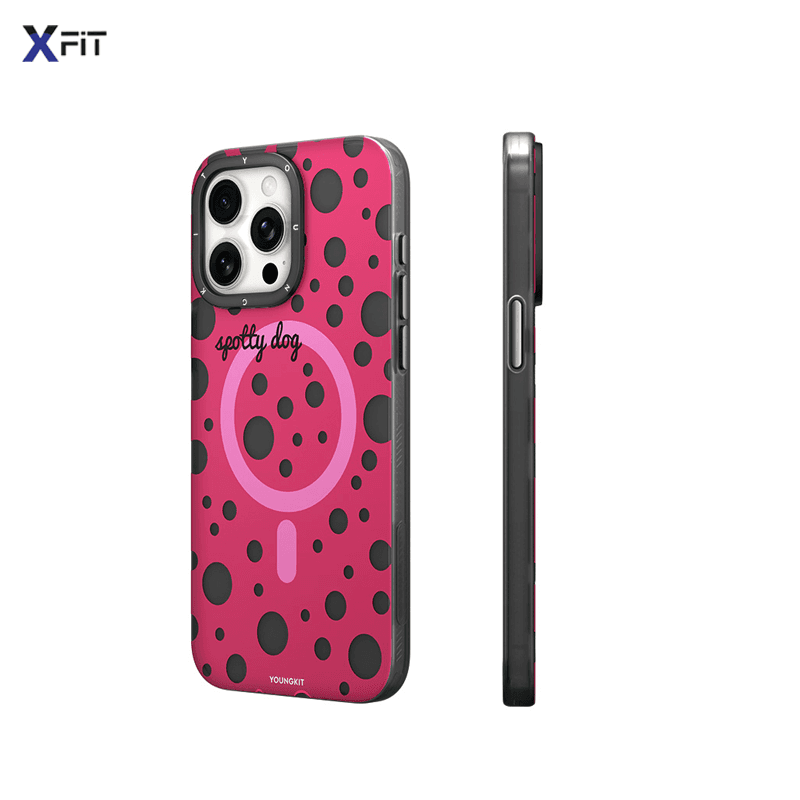 قاب YOUNGKIT یانگکیت Black Polka Dots Magsafe Series مدل BDCX002 مناسب برای Apple iPhone 15 — تصویر ۲