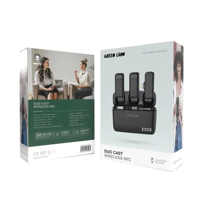 میکروفون گرین لاین مدل Green Lion Duo Cast Lightning Microphone — تصویر ۲