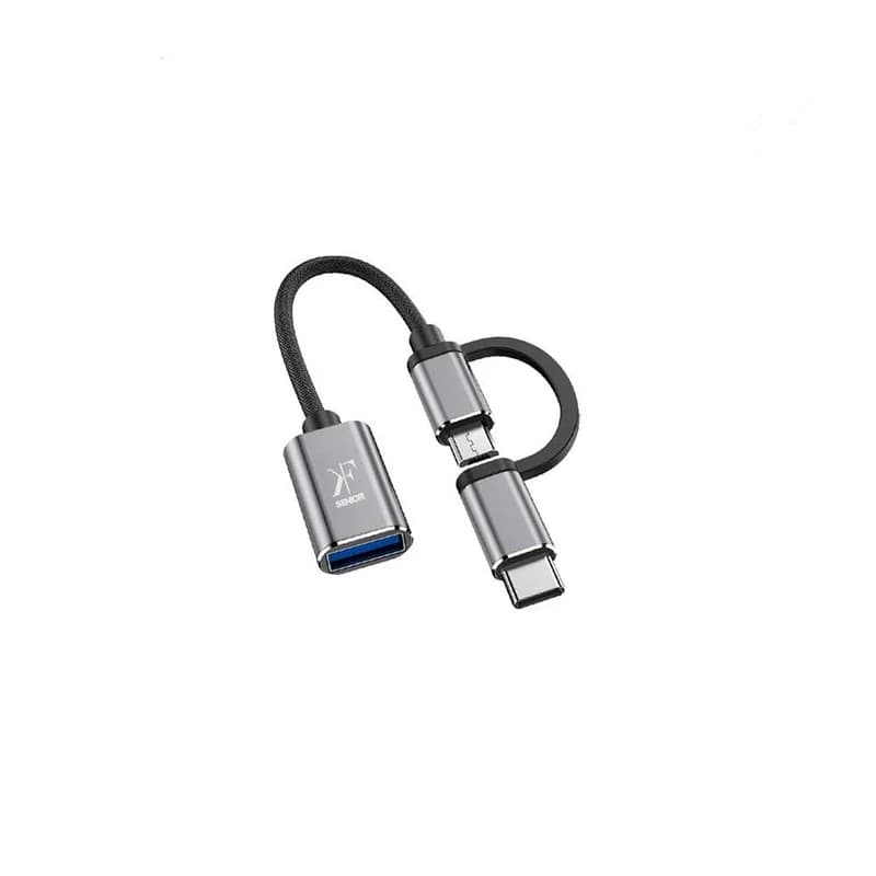 مبدل OTG تایپ سی و USB برند KF Senior مدل A330 — تصویر ۲