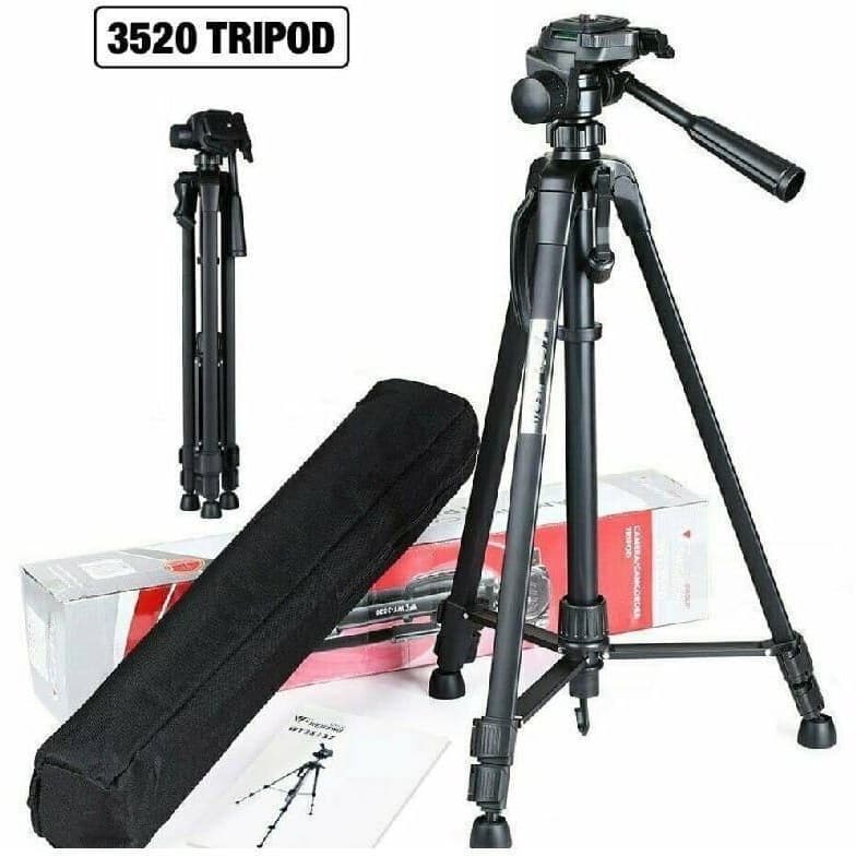 سه پایه دوربین و موبایل مدل WT-3520 ا به همراه گیره موبایل