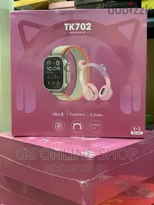 پک ساعت هوشمند با هدفون مدل Smart Watch TK702 Ultra 2 — تصویر ۲