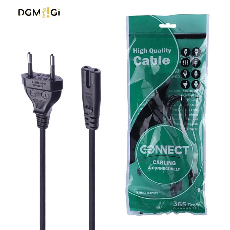 کابل برق دو پین کانکت Connect طول 1.2 متری