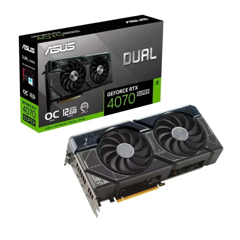 کارت گرافیک ایسوس مدل ASUS Dual GeForce RTX™ 4070 SUPER OC Edition 12GB GDDR6X