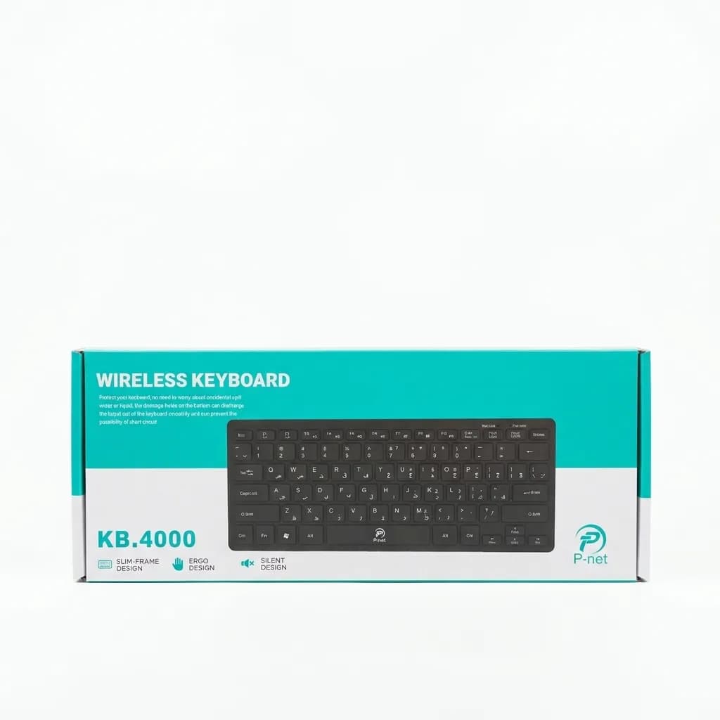 کیبورد بی سیم پی نت مدل KB-4000 — تصویر ۲