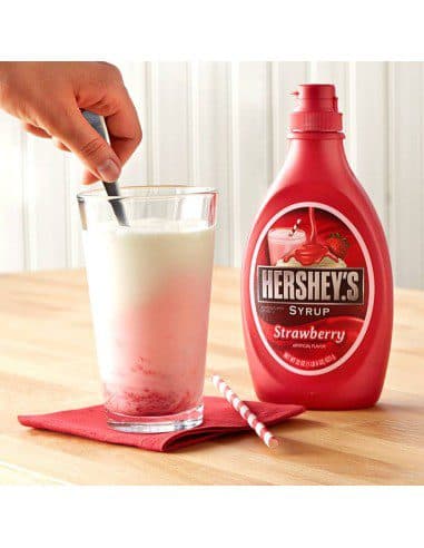 سیروپ توت فرنگی هرشیز Hershey’s Strawberry Syrup — تصویر ۳