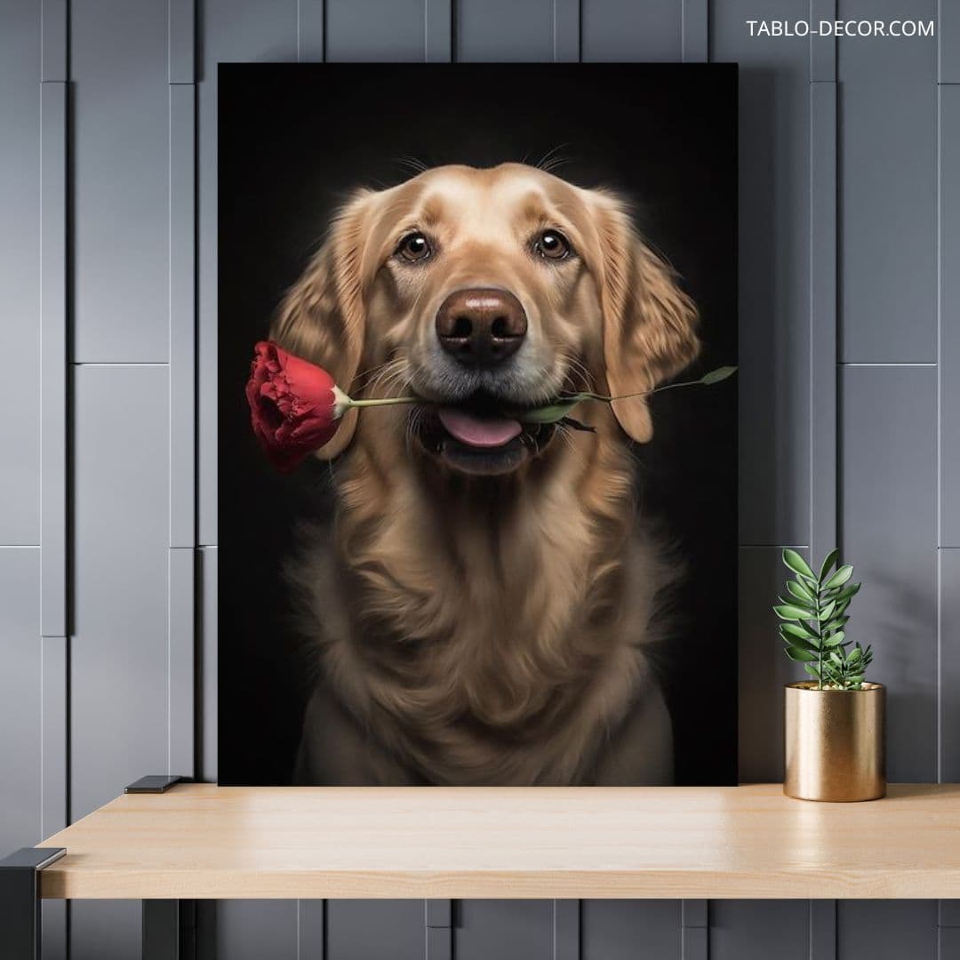 تابلو سگ با چاپ حرفه ای Professionally printed dog